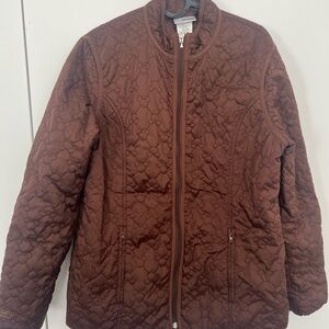 Disneyland Mickey quilted brown jacket